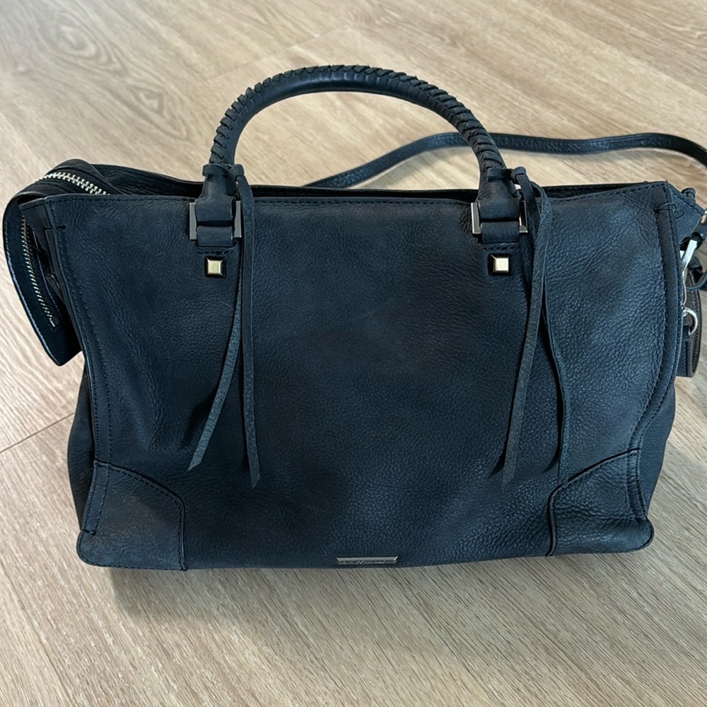 Rebecca Minkoff black leather bag